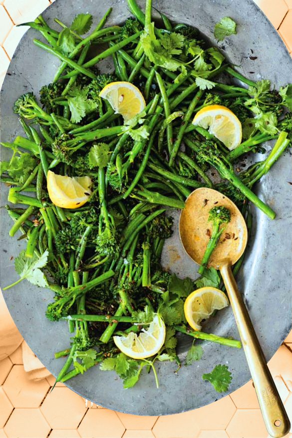 Frangnant Tenderstem Brokkoli and beans